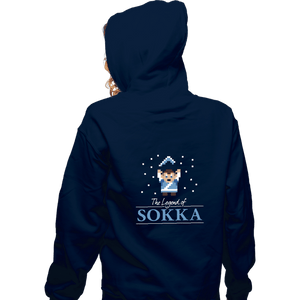Shirts Zippered Hoodies, Unisex / Small / Navy The Legend Of Sokka