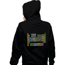 Load image into Gallery viewer, Shirts Zippered Hoodies, Unisex / Small / Black The Periodic Table Of Horror
