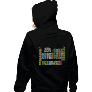 Shirts Zippered Hoodies, Unisex / Small / Black The Periodic Table Of Horror