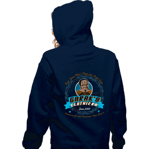 Secret_Shirts Zippered Hoodies, Unisex / Small / Navy Garak Clothiers