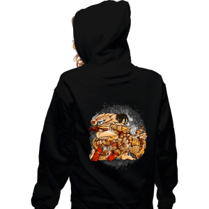 Secret_Shirts Zippered Hoodies, Unisex / Small / Black Punch Of The Titan