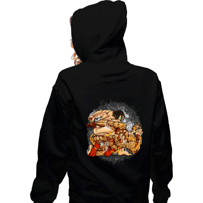 Secret_Shirts Zippered Hoodies, Unisex / Small / Black Punch Of The Titan