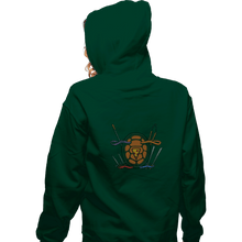 Load image into Gallery viewer, Shirts Zippered Hoodies, Unisex / Small / Irish Green Half Shell Heroes
