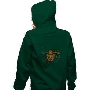 Shirts Zippered Hoodies, Unisex / Small / Irish Green Half Shell Heroes