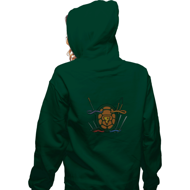 Shirts Zippered Hoodies, Unisex / Small / Irish Green Half Shell Heroes