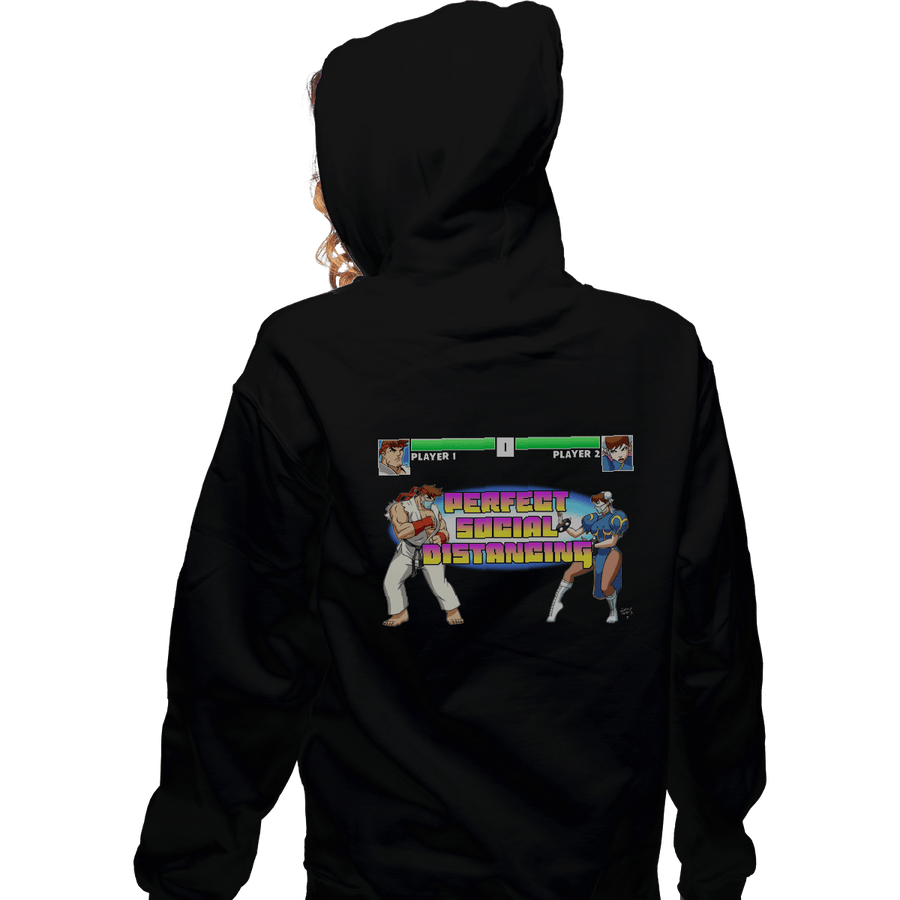 Shirts Zippered Hoodies, Unisex / Small / Black Street COVID Fighter