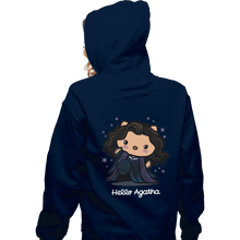 Load image into Gallery viewer, Shirts Zippered Hoodies, Unisex / Small / Navy Hello Agatha

