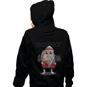 Shirts Zippered Hoodies, Unisex / Small / Black Rocky