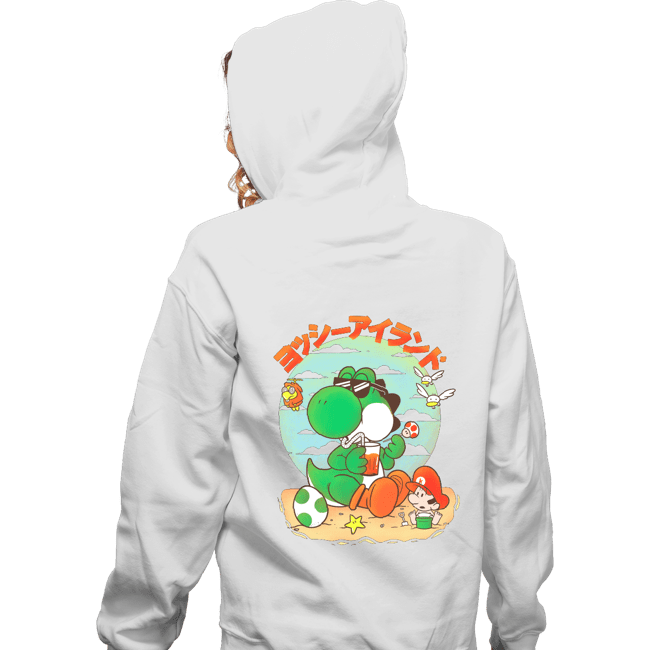 Daily_Deal_Shirts Zippered Hoodies, Unisex / Small / White Yoshi Vacation