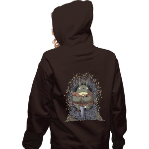 Shirts Zippered Hoodies, Unisex / Small / Dark Chocolate The Umbrella Throne