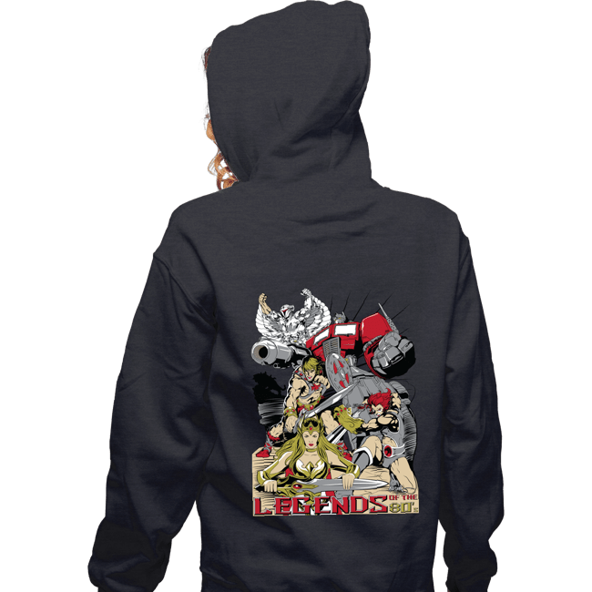 Secret_Shirts Zippered Hoodies, Unisex / Small / Dark Heather Legends Of The 80s