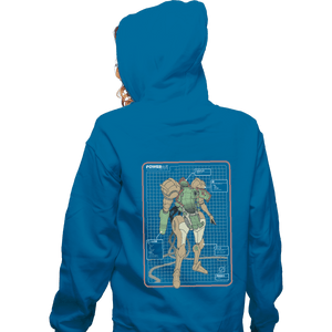 Shirts Zippered Hoodies, Unisex / Small / Royal Blue Super PowerSuit