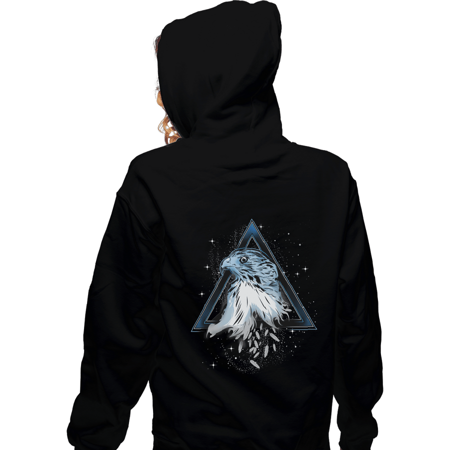 Shirts Zippered Hoodies, Unisex / Small / Black Wings of Silver Nerves of Steel