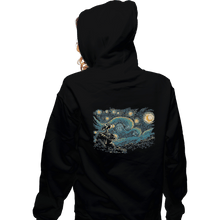 Load image into Gallery viewer, Shirts Pullover Hoodies, Unisex / Small / Black Starry Robot
