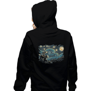 Shirts Pullover Hoodies, Unisex / Small / Black Starry Robot
