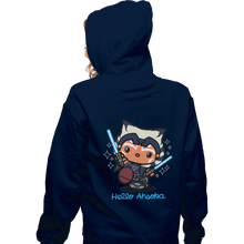 Load image into Gallery viewer, Shirts Pullover Hoodies, Unisex / Small / Navy Hello Ahsoka

