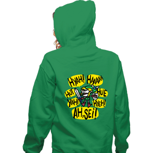 Secret_Shirts Zippered Hoodies, Unisex / Small / Irish Green Screaming Link