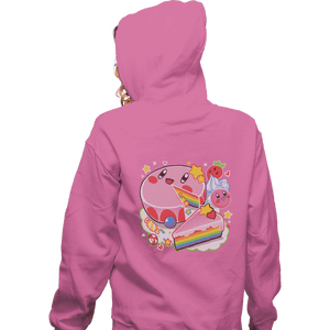 Shirts Zippered Hoodies, Unisex / Small / Red Kirby Cake