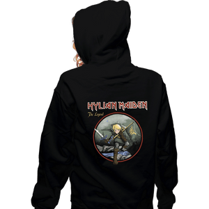 Daily_Deal_Shirts Zippered Hoodies, Unisex / Small / Black Hylian Maiden