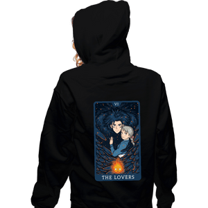 Daily_Deal_Shirts Zippered Hoodies, Unisex / Small / Black Tarot Ghibli The Lovers