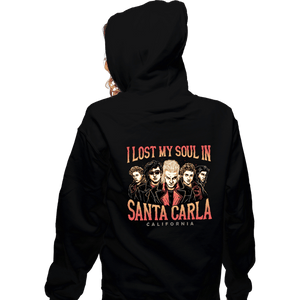 Daily_Deal_Shirts Zippered Hoodies, Unisex / Small / Black Santa Carla California