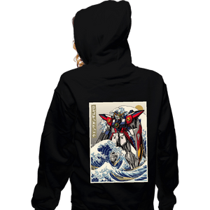 Daily_Deal_Shirts Zippered Hoodies, Unisex / Small / Black Wing Zero