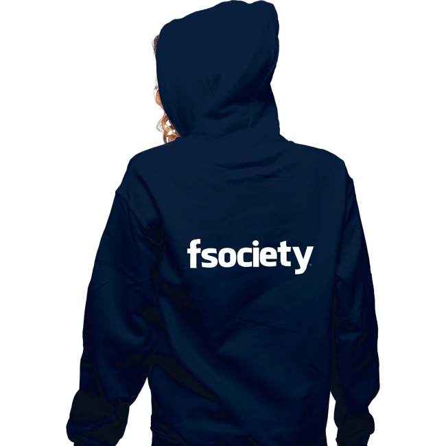 Shirts Zippered Hoodies, Unisex / Small / Navy fsociety