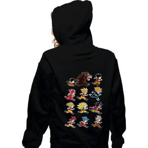 Secret_Shirts Zippered Hoodies, Unisex / Small / Black Evolutions Of King Monkey