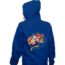 Load image into Gallery viewer, Secret_Shirts Zippered Hoodies, Unisex / Small / Royal Blue Super Stretchy Boy
