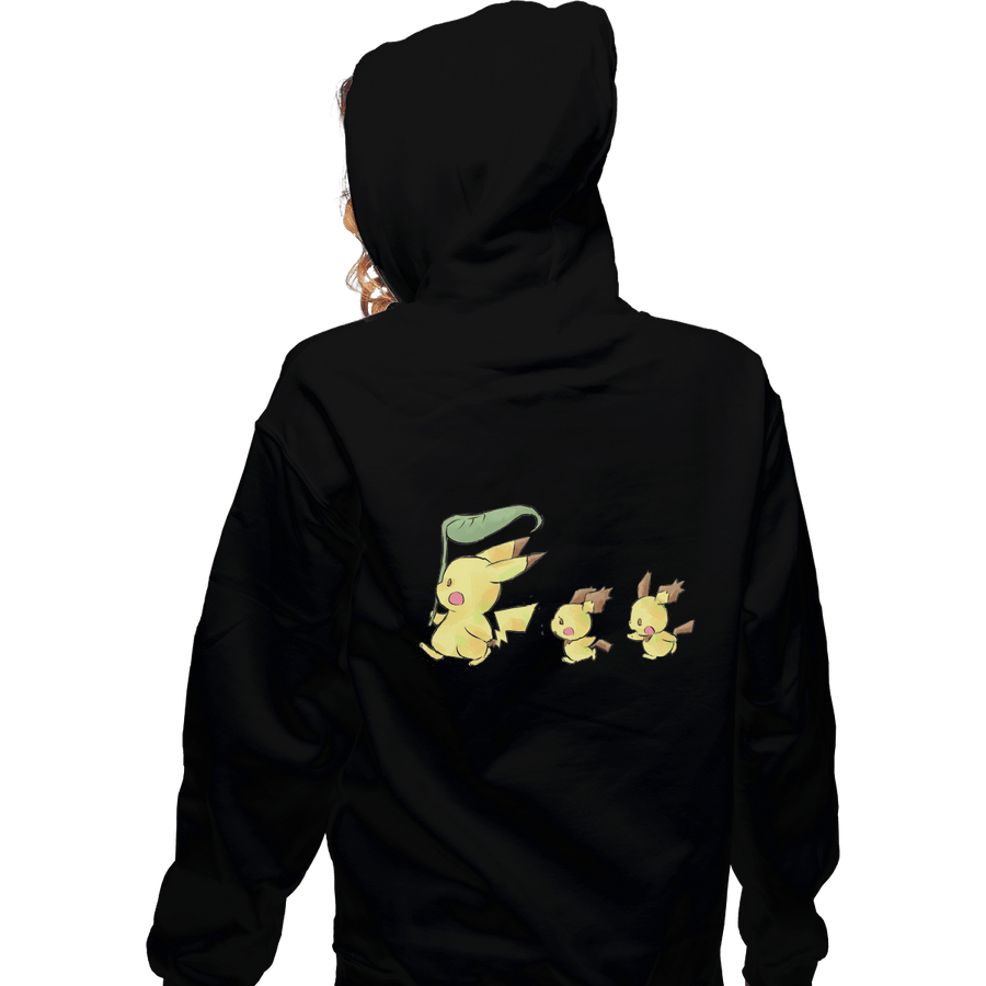 Shirts Zippered Hoodies, Unisex / Small / Black Pika Pika
