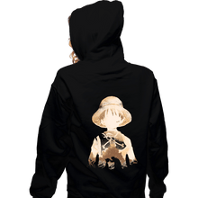 Load image into Gallery viewer, Secret_Shirts Zippered Hoodies, Unisex / Small / Black Straw Hat
