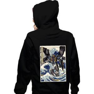 Daily_Deal_Shirts Zippered Hoodies, Unisex / Small / Black Deathscythe Hell