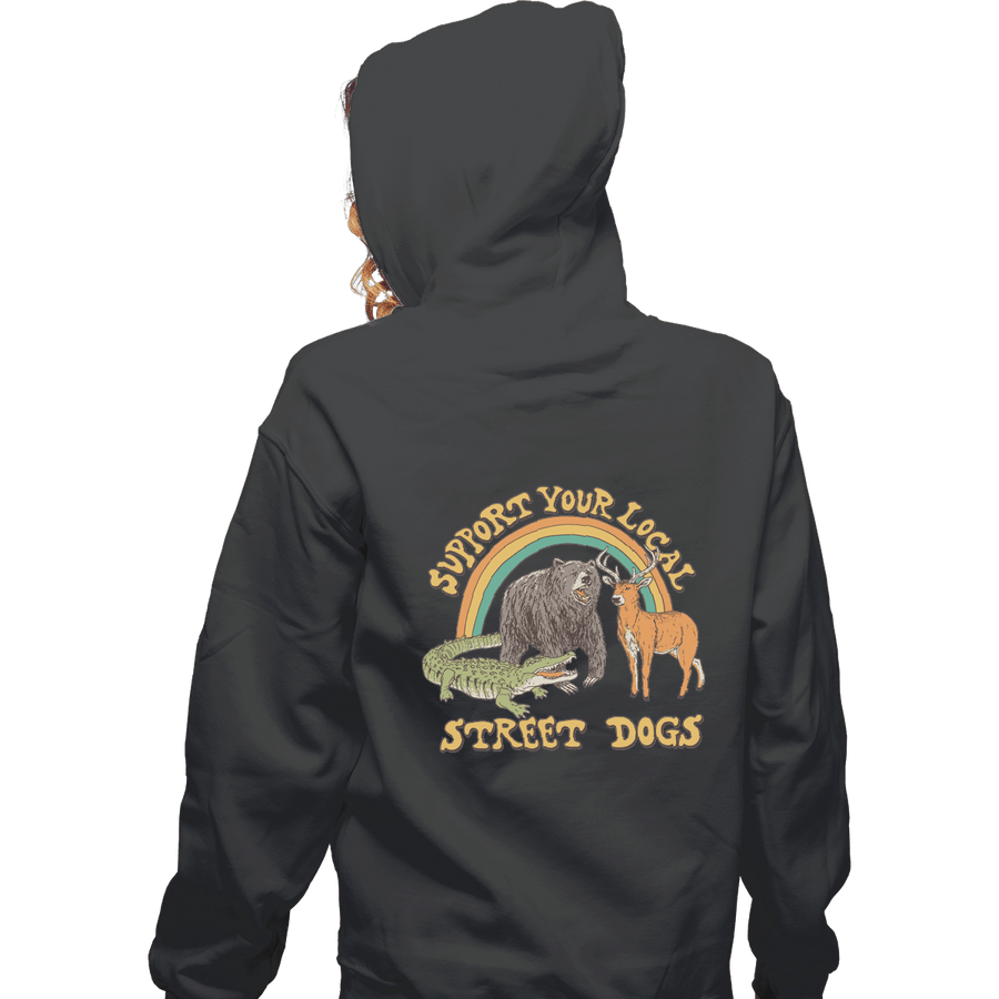 Shirts Zippered Hoodies, Unisex / Small / Dark Heather Street Dogs
