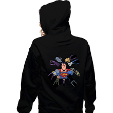 Load image into Gallery viewer, Secret_Shirts Zippered Hoodies, Unisex / Small / Black Super Surrounded
