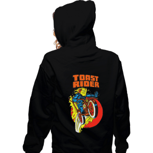 Shirts Zippered Hoodies, Unisex / Small / Black Toast Rider