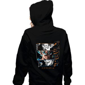 Daily_Deal_Shirts Zippered Hoodies, Unisex / Small / Black Fusion Vegito