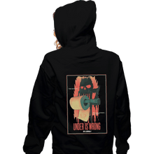 Load image into Gallery viewer, Shirts Zippered Hoodies, Unisex / Small / Black Under Is Wrong
