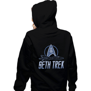 Shirts Zippered Hoodies, Unisex / Small / Black Seth Trek