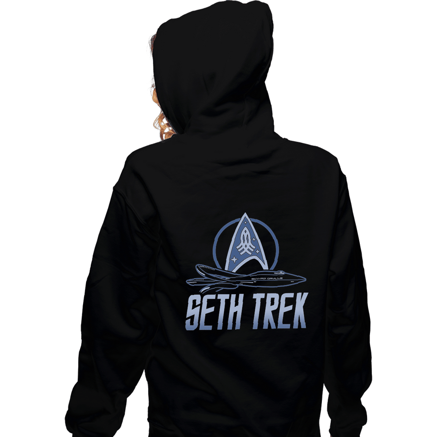 Shirts Zippered Hoodies, Unisex / Small / Black Seth Trek