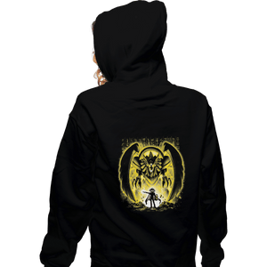 Shirts Pullover Hoodies, Unisex / Small / Black Winged Dragon