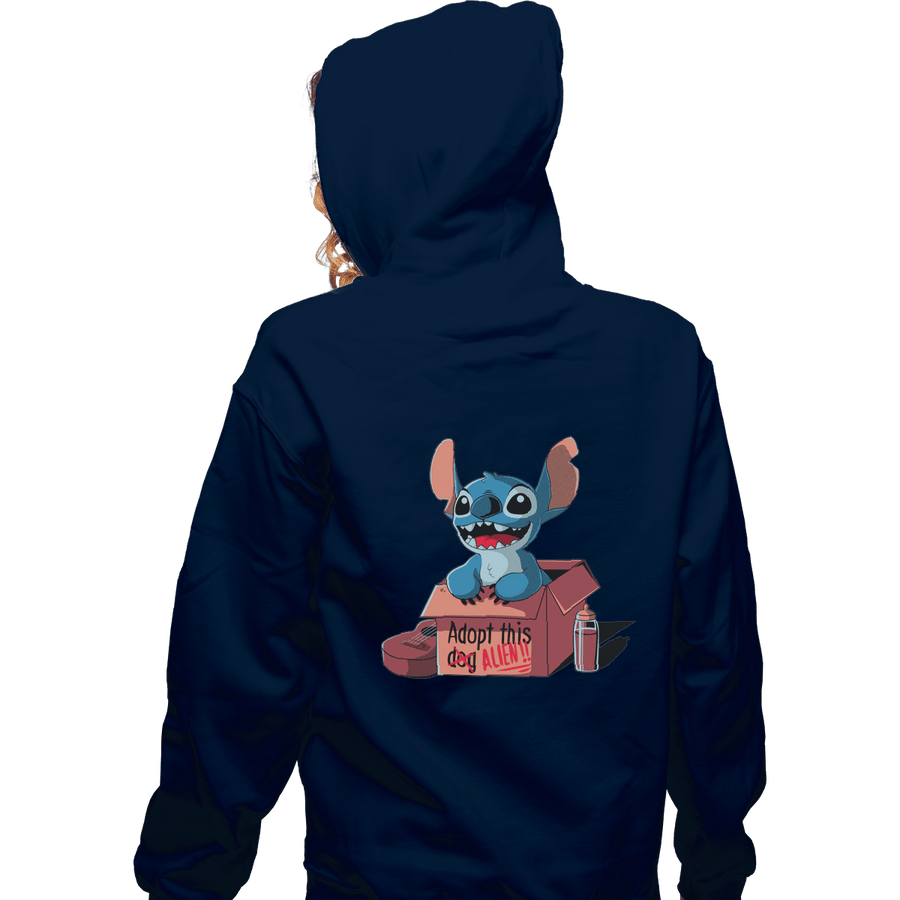 Shirts Zippered Hoodies, Unisex / Small / Navy Adopt This Dog