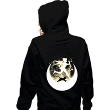 Load image into Gallery viewer, Daily_Deal_Shirts Zippered Hoodies, Unisex / Small / Black I Love My Cat To The Moon And Back!
