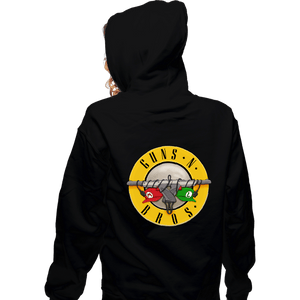 Daily_Deal_Shirts Zippered Hoodies, Unisex / Small / Black Guns N Bros