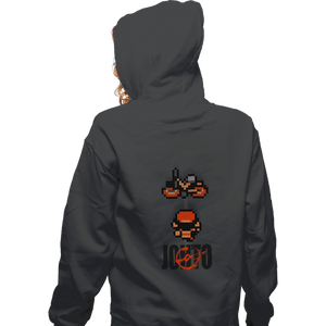 Shirts Zippered Hoodies, Unisex / Small / Dark Heather Neo Johto
