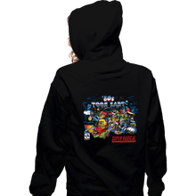 Load image into Gallery viewer, Daily_Deal_Shirts Zippered Hoodies, Unisex / Small / Black 80s Toon Kart
