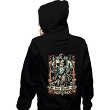 Load image into Gallery viewer, Daily_Deal_Shirts Zippered Hoodies, Unisex / Small / Black The Grey Wizard Crest
