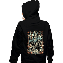 Load image into Gallery viewer, Daily_Deal_Shirts Zippered Hoodies, Unisex / Small / Black The Grey Wizard Crest
