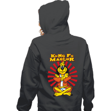 Load image into Gallery viewer, Daily_Deal_Shirts Zippered Hoodies, Unisex / Small / Dark Heather Kung Fu Master
