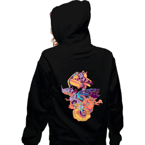 Daily_Deal_Shirts Zippered Hoodies, Unisex / Small / Black Courage