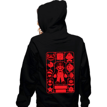 Load image into Gallery viewer, Daily_Deal_Shirts Zippered Hoodies, Unisex / Small / Black Mario Model Sprue
